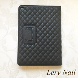 免費送貨☆iPad Air / iPad Air 2 / iPad 9.7英寸閃亮華麗的寶石☆黑色優雅絎縫 第3張的照片