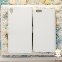 【iPhone・Galaxy・Xperia】ホワイトマリンリゾート☆シェル&スターフィッシュ 4枚目の画像