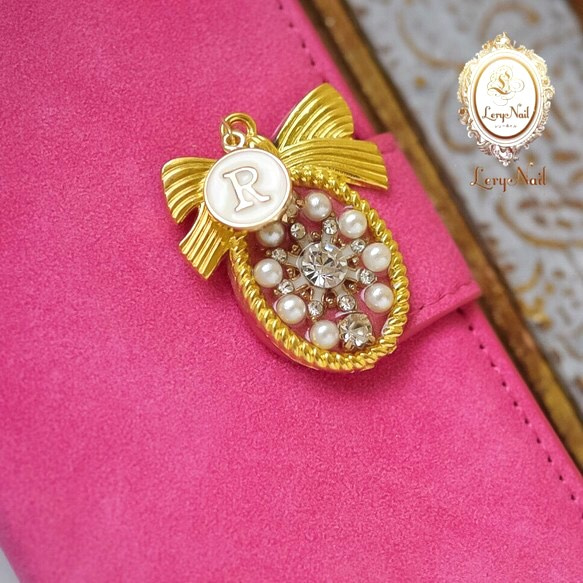 SALE60％OFF☆[iPhone6 / 6s]瑪麗·安托瓦內特（Marie Antoinette）風格的縮寫☆粉色絨面革筆記 第2張的照片