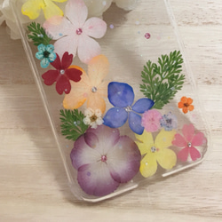 カラフルアジサイ＊お花いっぱいiPhoneケース ⑪ 3枚目の画像