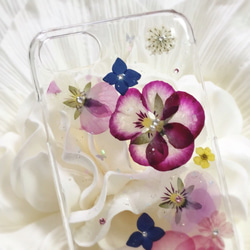 ピンクスミレ＊お花いっぱいピンクスミレのiPhone6splus,7plusケース⑱ 2枚目の画像