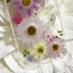 お花いっぱいピンクマーガレットのiphone6/6sケース㉔ 3枚目の画像
