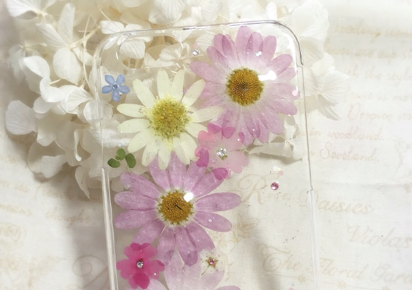 お花いっぱいマーガレットのiPhone6/6Sケース㉔ 2枚目の画像