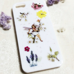 お花と妖精のiPhone5S/SEケース 1枚目の画像