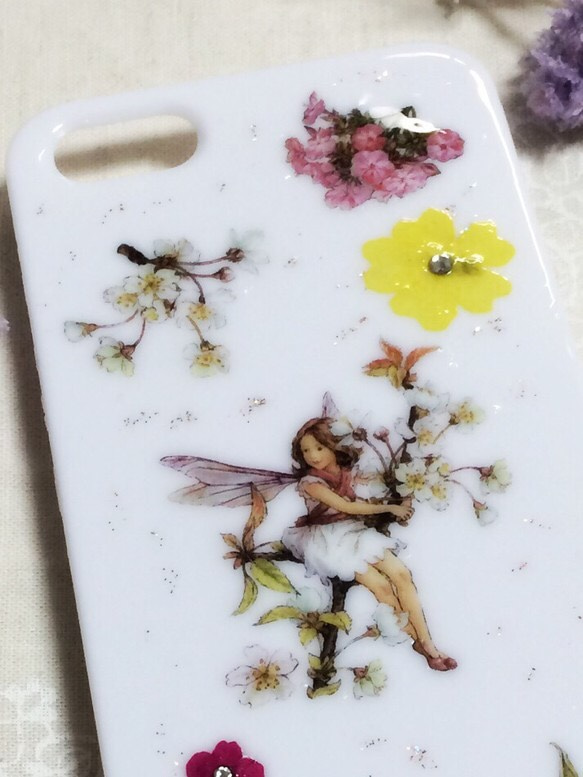 お花と妖精のiPhone5S/SEケース 3枚目の画像