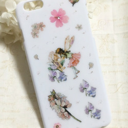 お花と妖精のiPhoneケース 1枚目の画像