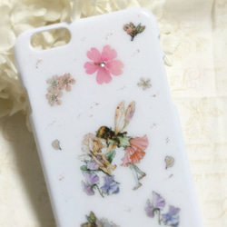 お花と妖精のiPhoneケース 3枚目の画像