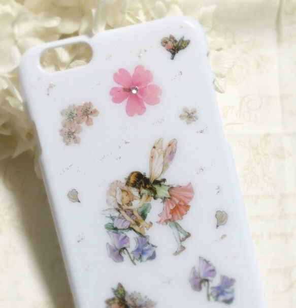 お花と妖精のiPhoneケース 3枚目の画像