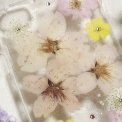 【受注製作】お花いっぱいiPhoneケース 3枚目の画像