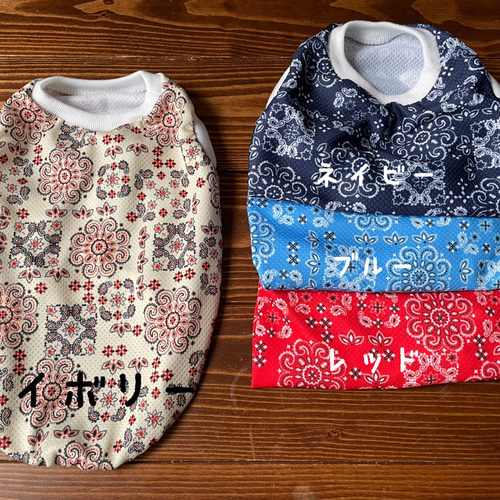 犬服！ウェットクールバンダナ アイボリー☆XS.S.M.DXS.DS.DM