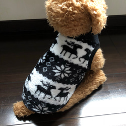犬服‼︎ノルディック柄 フリースボア☆XS.S.M.DXS.DS.DM 1枚目の画像