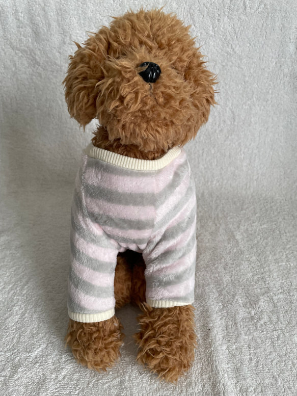 犬服ハンドメイド♡刺繍フリース*デニムリボン刺繍