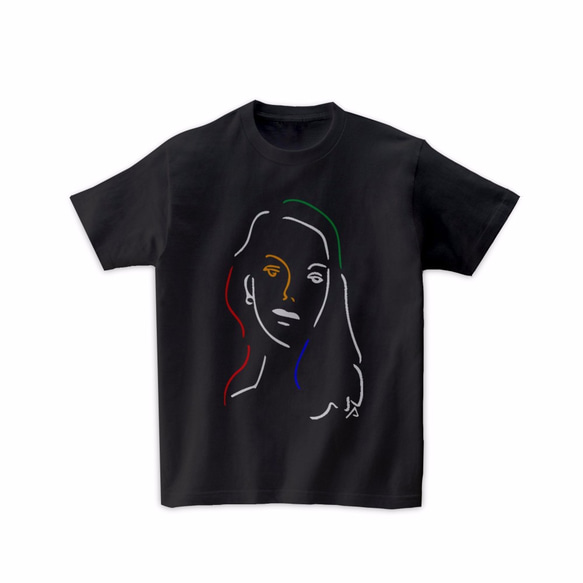 美女Tシャツ01-RegularT(UNISEX) 1枚目の画像