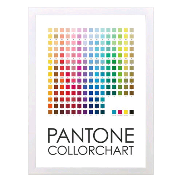 PANTONE COLOR CHART PANEL A4フレーム付き 2枚目の画像
