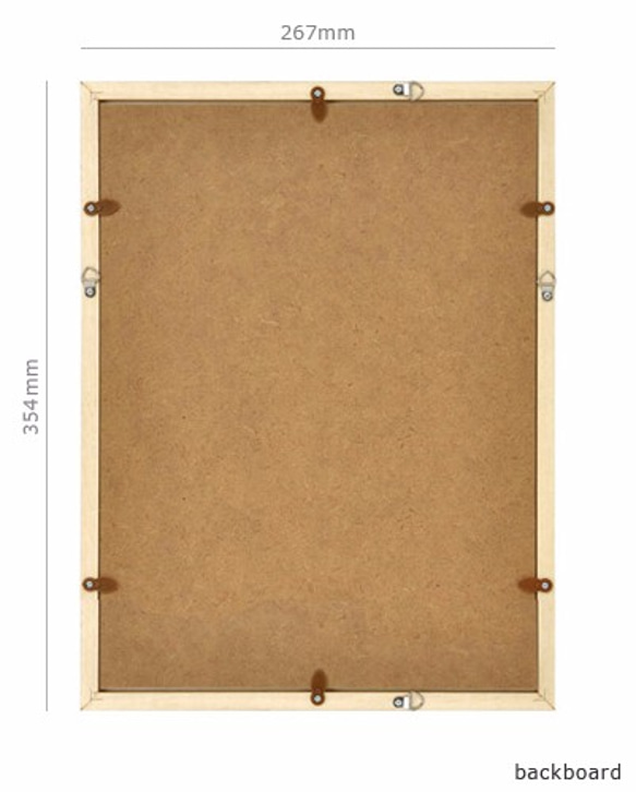 Debussy Claire de Lune Score Poster A4フレーム付き 3枚目の画像