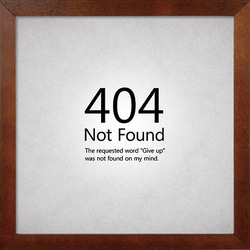 ポスター『404 Not Found』L2フレーム付き（正方形配置） 3枚目の画像