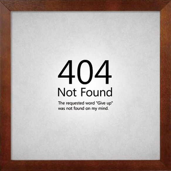ポスター『404 Not Found』L2フレーム付き（正方形配置） 3枚目の画像