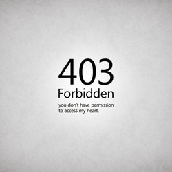 ポスター『403 Forbidden』L2フレーム付き（正方形配置） 2枚目の画像