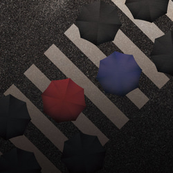 ポスター『umbrella story』　L2フレーム付き （正方形配置） 3枚目の画像