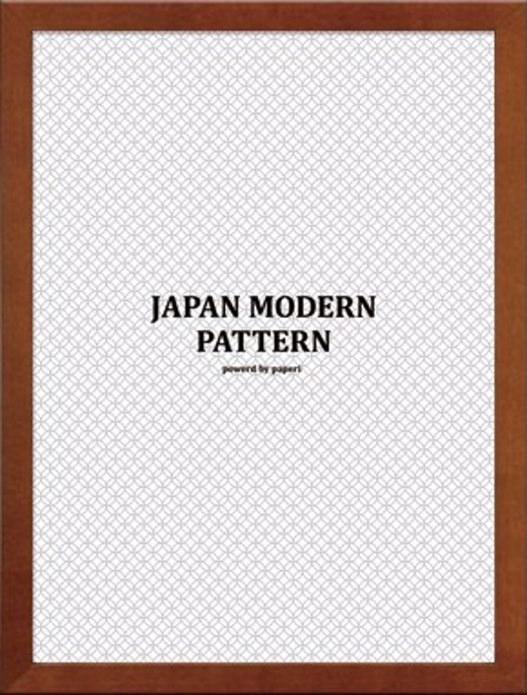 JAPAN MODERN PATTERN A4 pattern.3  フレーム付き 2枚目の画像