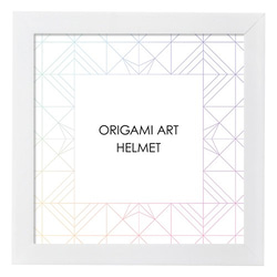 ポスター「ORIGAMI HELMET」　フレーム付き 1L 1枚目の画像