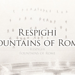 ポスター『RESPIGHI FOUNTAINS OF ROME』L2フレーム付き（正方形配置） 2枚目の画像