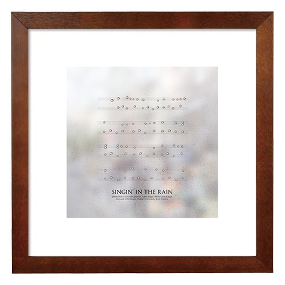 ポスター『SINGIN’ IN THE RAIN』L2フレーム付き（正方形配置） 3枚目の画像