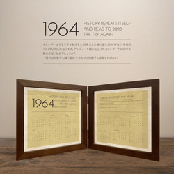 「1964 カレンダー」　フレーム付き（2023年バージョンも作成可能） 1枚目の画像