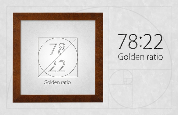 ポスター『78:22』L1フレーム付き（正方形配置） 1枚目の画像