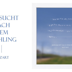 Sehnsucht nach dem Fruhling　ポスターL2フレーム付き （正方形配置） 2枚目の画像