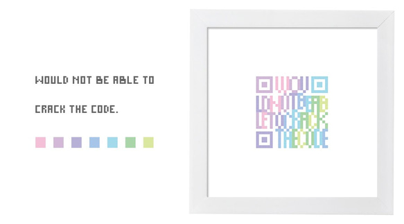 ポスター「QR」　フレーム付き 1L 1枚目の画像