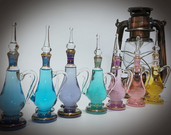 水差し型エジプト香水瓶ストームグラス 2枚目の画像