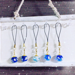 売れました　夜空の星めがねストラップ　レジン 37670717b9bfc4c0962202717aff4a