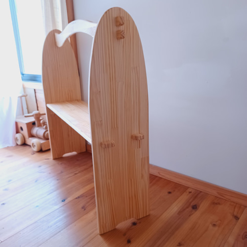 シュタイナー ついたて✩.*˚組み立て式☆木製ボルト☆棚1段 シュタイナー ついたて✩.*˚組み立て式☆木製ボルト☆棚1段