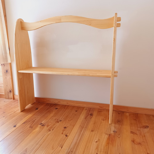 シュタイナー ついたて✩.*˚組み立て式☆木製ボルト☆棚1段 シュタイナー ついたて✩.*˚組み立て式☆木製ボルト☆棚1段
