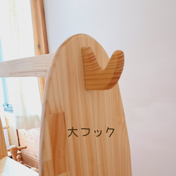 シュタイナー ついたて✩.*˚組み立て式☆木製ボルト☆棚１段 5枚目の画像