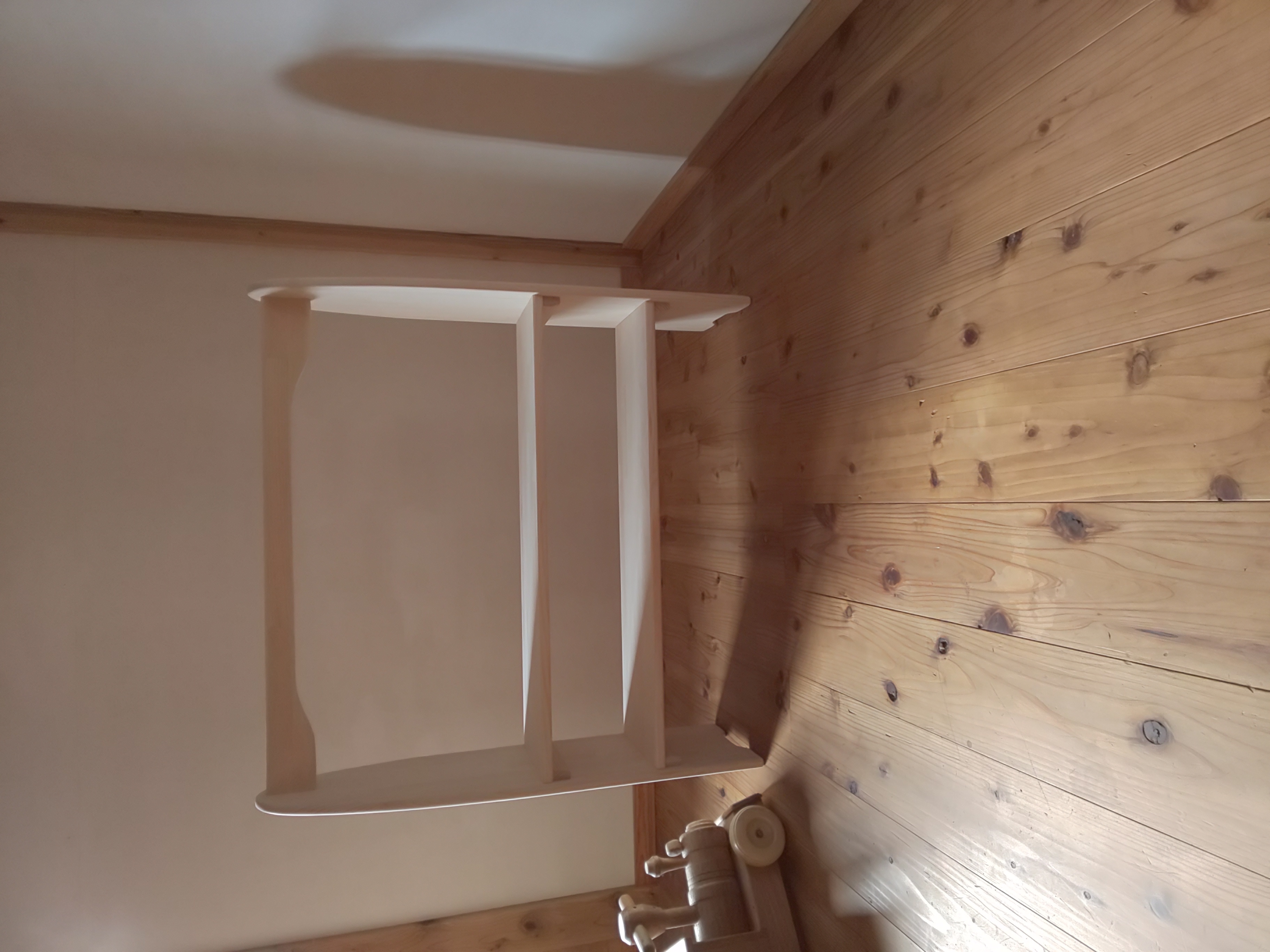 シュタイナー　ついたて　ハンドメイド シュタイナー ついたて✩.*˚組み立て式☆棚二段 食器・家具 木工