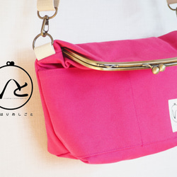 【僅限實物/樣品銷售】帆布包2way挎包≪Shocking Pink≫ 第1張的照片