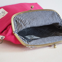 【僅限實物/樣品銷售】帆布包2way挎包≪Shocking Pink≫ 第5張的照片