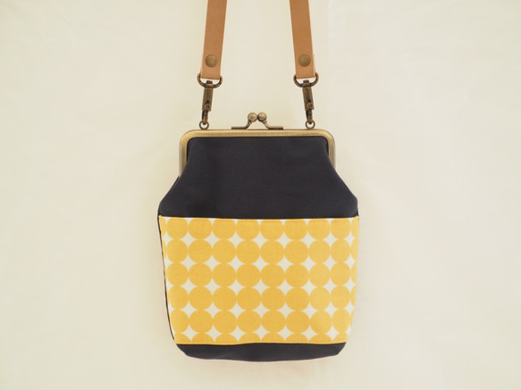 [定做] Osanpo Pouch &lt;&lt; Navy x Citron Yellow &gt;&gt; 第6張的照片