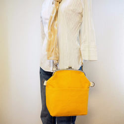 [客製化] 帆布袋 2way 肩背包 Kincha -marigold- 第3張的照片