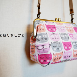 美國棉花«野蠻女友貓粉紅色»錢包單肩包 第1張的照片