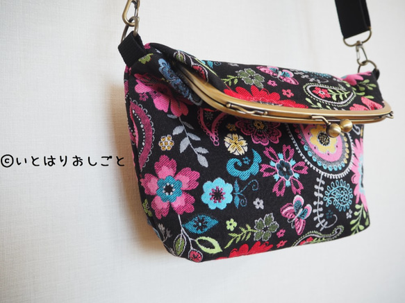 [定做] Paisley Gobelin Gamaguchi 2way單肩包 第1張的照片