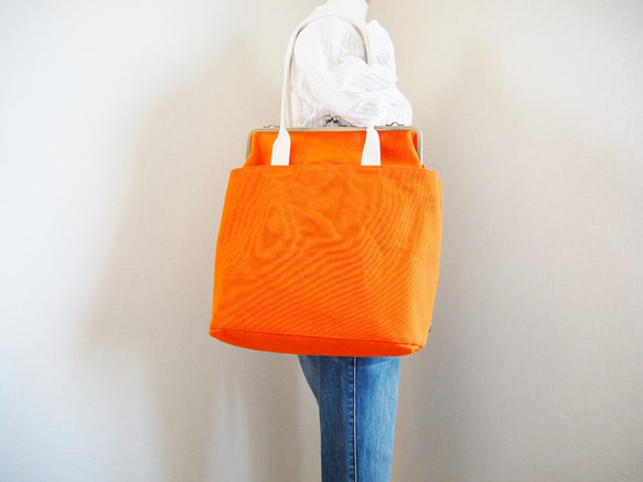 [定做] A4 尺寸輕鬆收納！帆布錢包 3way 帆布背包 «carrot» 第2張的照片