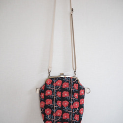 [定制] Pop Flower Gamaguchi 2-Way Shoulder Bag ≪天竺葵紅≫ 第8張的照片
