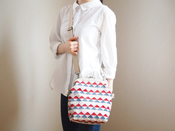 【受注制作】Nexus Ciencia　がまぐち2wayショルダーバッグ 6枚目の画像