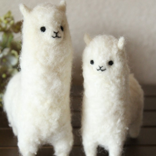 受注製作】大サイズ・ふわふわアルパカ 羊毛フェルト mochoko 通販
