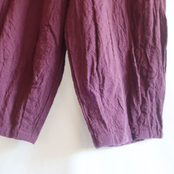 亞麻和棉質馬戲褲（免費/紫色） 第5張的照片