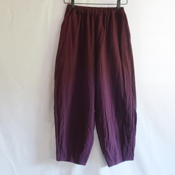 亞麻和棉質馬戲褲（免費/紫色） 第7張的照片