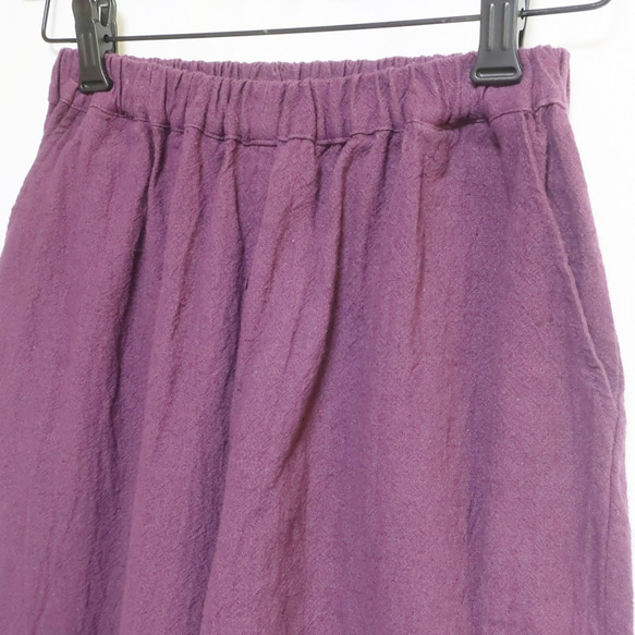 亞麻和棉質馬戲褲（免費/紫色） 第8張的照片